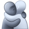 People Hugging emoji on Facebook